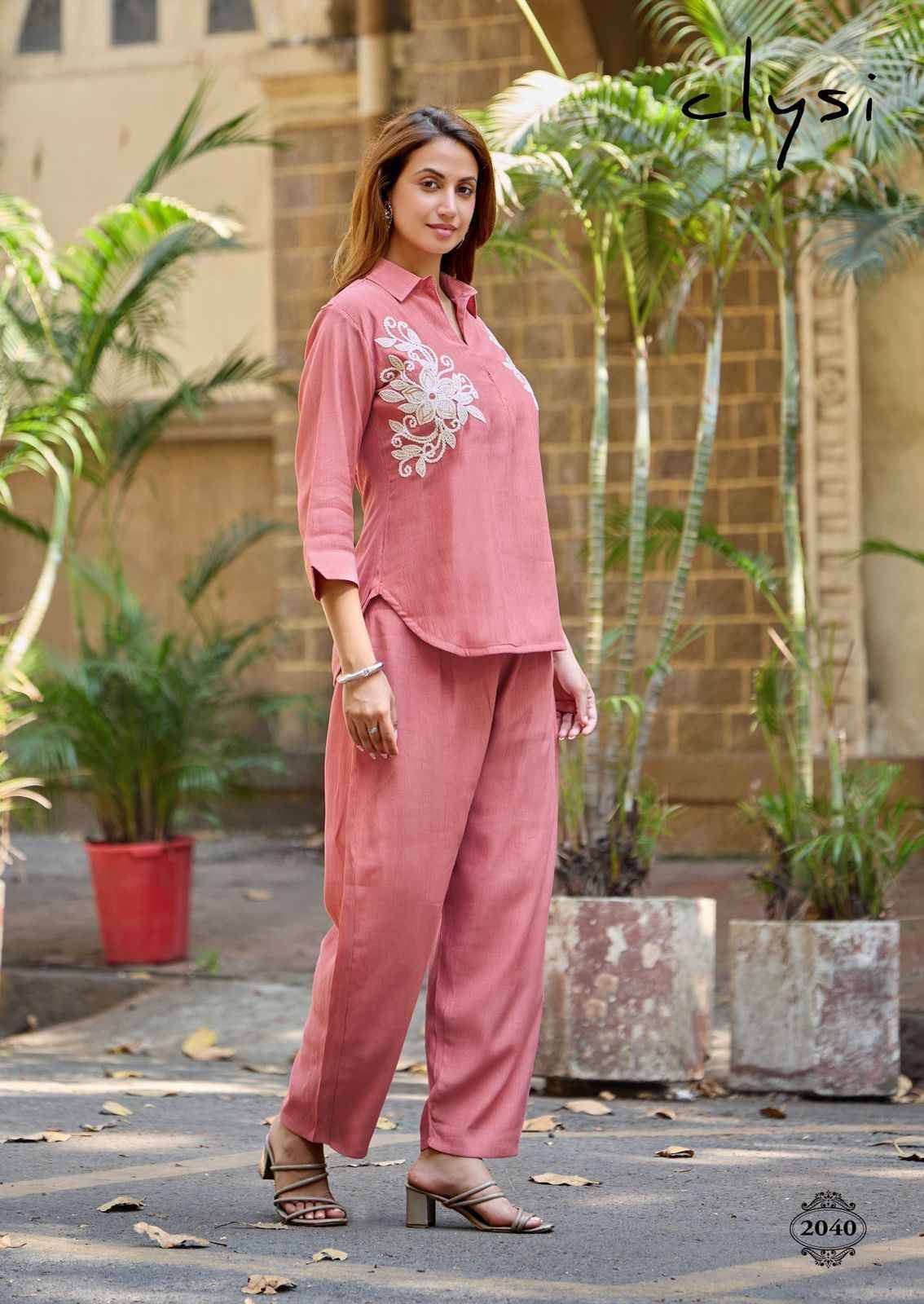 Avira By Clysi 2037 To 2042 Series Designer Collection Viscose Co-ord Set At Wholesale Price
